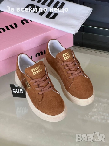 Miu Miu Дамски Маратонки👟Дамски Спортни Обувки Миу Миу - Налични Различни Цветове Код SK175, снимка 5 - Маратонки - 52518355