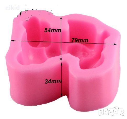 3d слон слонче дълбок силиконов молд форма калъп фондан шоколад гипс, снимка 3 - Форми - 25441980