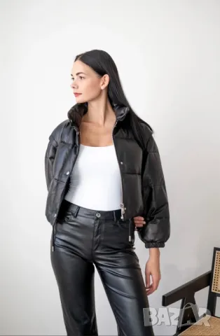 Дамско зимно кожено яке  2 в 1 , снимка 4 - Якета - 42514483