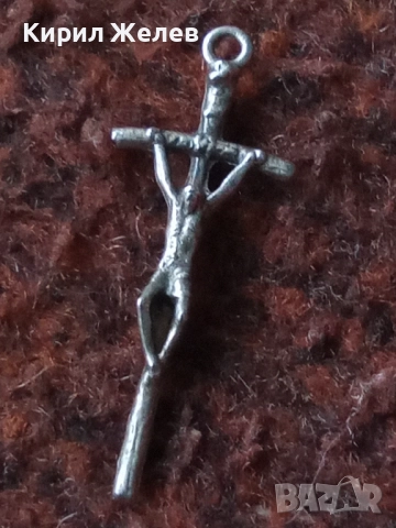 Старо сребърно кръстче 50866, снимка 3 - Колиета, медальони, синджири - 52360766