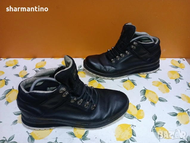 K1X кожени боти N 46, снимка 2 - Мъжки боти - 53470704