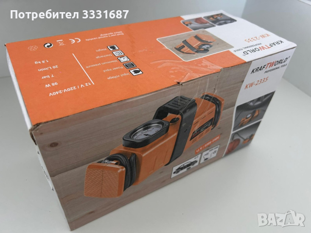 Въздушен компресор 12V/220V-240V, снимка 4 - Аксесоари и консумативи - 44833964