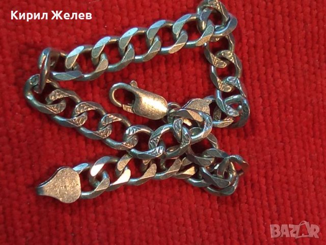 СТИЛНО ОРНАМЕНТИРАНА СРЕБЪРНА ГРИВНА СРЕБРО 925 ВИНТИДЖ ПЛЕТКА РЪЧНА БИЖУТЕРСКА ИЗРАБОТКА 43285, снимка 5 - Гривни - 44315418