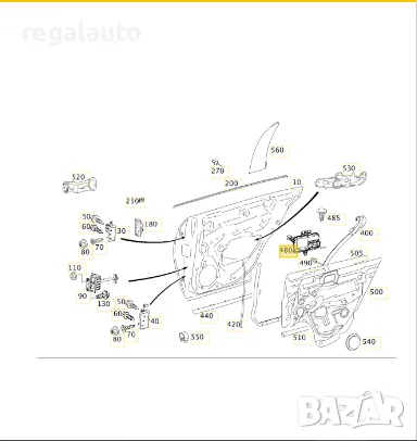 A2038600205,AIRBAG,еърбег задна дясна врата MERCEDES C W203,CLS W219,E W211, снимка 5 - Части - 48272792