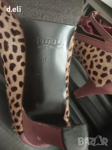 FURLA Original Size 38 100% Кожа , снимка 6 - Дамски обувки на ток - 55969919