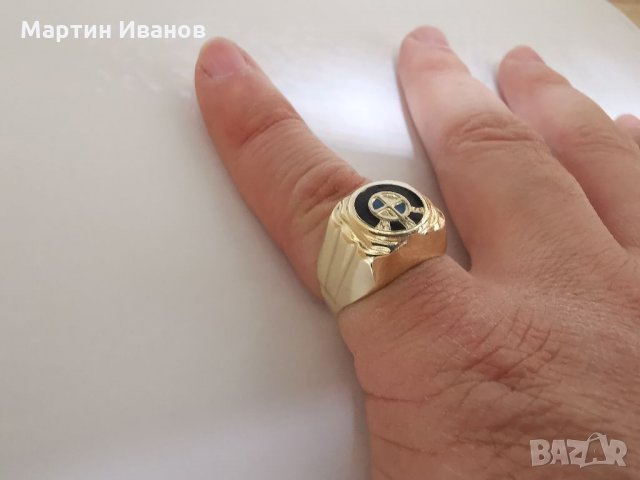 Златен мъжки пръстен BMW за кутре , снимка 9 - Пръстени - 35823519