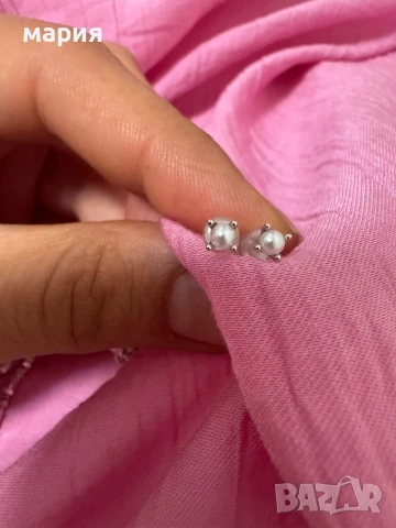 Нова сребърна гривна с обеци /комплект, снимка 4 - Бижутерийни комплекти - 51112150