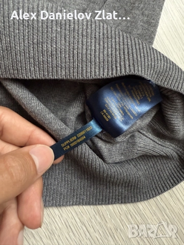 Оригинален мъжки пуловер Polo Ralph Lauren Pima Cotton (Размер M), снимка 3 - Блузи с дълъг ръкав и пуловери - 56140094