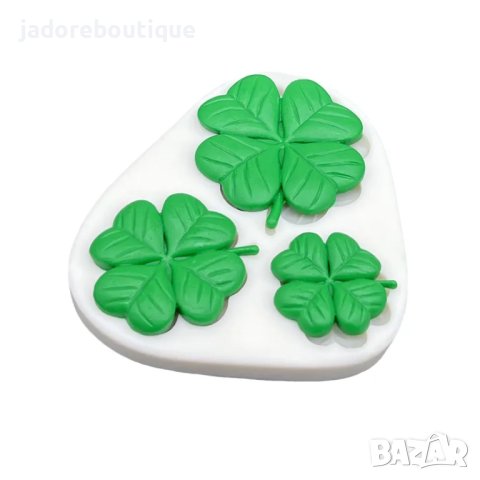 Силиконов молд три детелини, снимка 3 - Форми - 41268896
