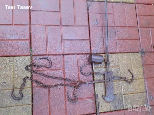 Стари кантари с топуз - 80 кг и 20 кг, снимка 4 - Антикварни и старинни предмети - 52672756