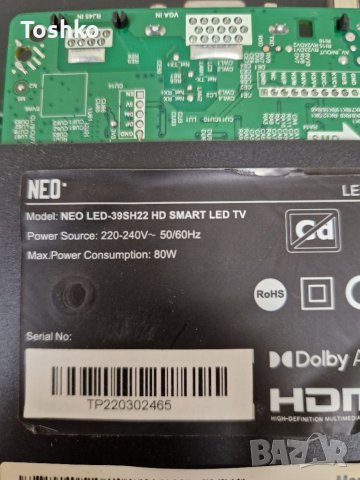 Стойка крачета за ТВ NEO LED-39SH22, снимка 3 - Стойки, 3D очила, аксесоари - 40497232