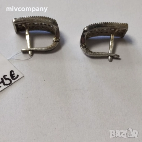 Сребърни обеци  5.94гр., снимка 4 - Обеци - 51738949