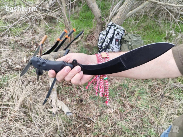 Професионално мачете КУКРИ (Kukri) – MFH, Германия, снимка 4 - Ножове - 53726167