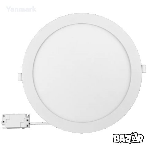 LED панел за вграждане, кръг, 24W, 4200K, 220-240V AC, неутрална светлина, снимка 1 - Други - 35819776