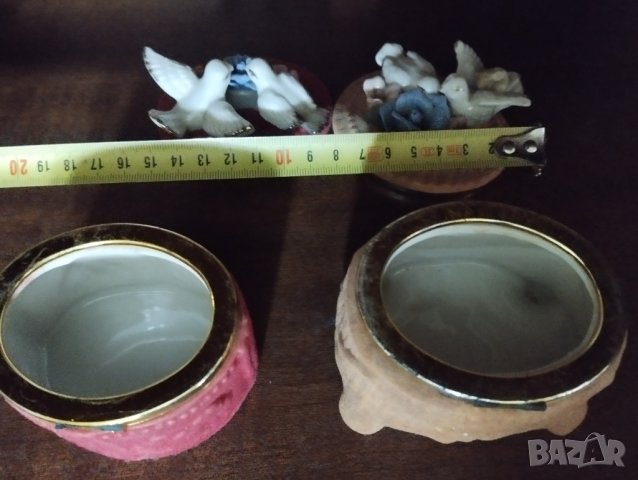 две керамични кутий за бижута, снимка 3 - Други ценни предмети - 40886349
