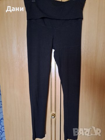 Дамски летен панталон с еластична и висока талия черен фин , снимка 4 - Панталони - 41117919