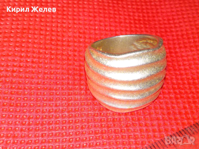 СТАР АР НУВО СТИЛ АВТОРСКИ СРЕБЪРЕН ПРЪСТЕН ВИСОКА ПРОБА СРЕБРО с ПЕЧАТ на МАЙСТОРА 43802, снимка 15 - Антикварни и старинни предмети - 44612856