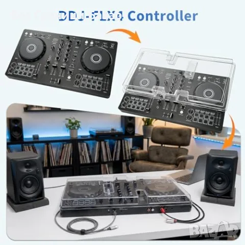 Нов Pioneer DDJ-FLX4 прозрачен защитен капак против прах за DJ контролер, снимка 4 - Други - 56130868