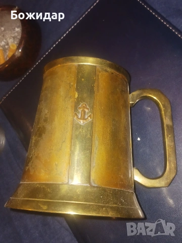 Моряшка посребрена халба за бира.