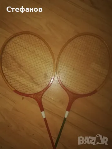 Редки, винтидж, дървени ракети за бадминтон Komet Germina