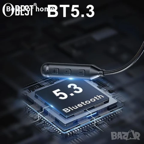 OBEST BT5.3 Мотоциклетни Bluetooth слушалки, комплект за каска, снимка 2 - Bluetooth слушалки - 50906622