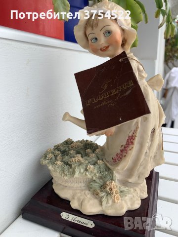 Capodimonte Фигура на момиче , снимка 6 - Антикварни и старинни предмети - 41420224