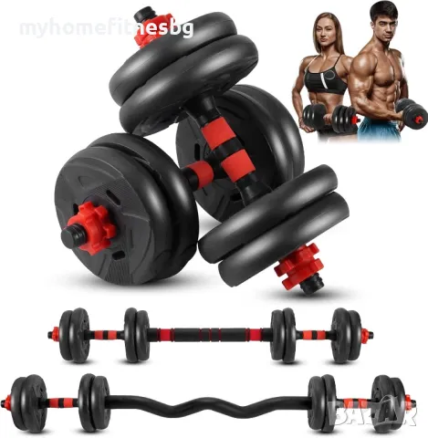 Дъмбели гири  с прав и крив лост  20 кг , 30 кг и 40 кг  разглобяеми ( дъмбел гира гири ) , снимка 2 - Фитнес уреди - 44176497