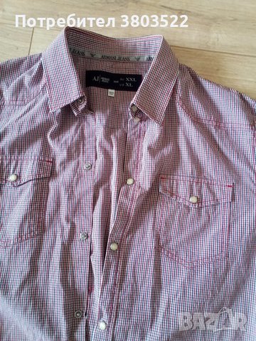Оригинална риза AJ Armani jeans, снимка 6 - Ризи - 44743929