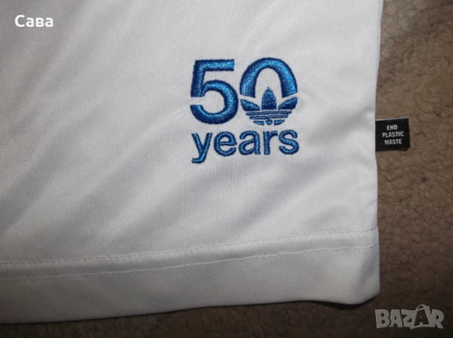 Тениски ADIDAS  мъжки,М  бяла/синьо и бяла/черно, снимка 5 - Тениски - 51253184