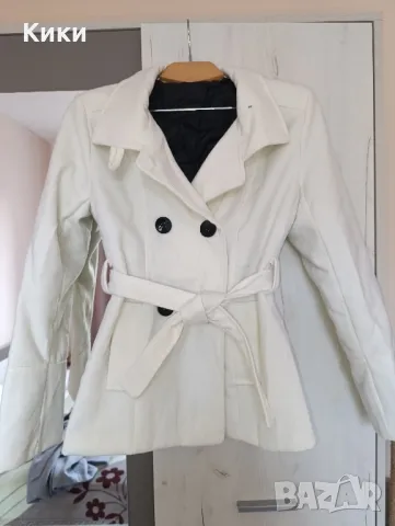 ТОП ЦЕНА! Бяло палто (размер S, S-M), Италия