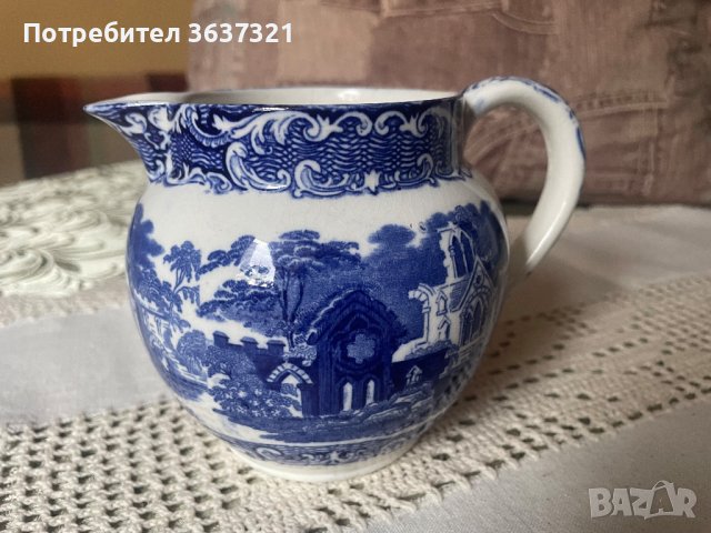 Над 100 годишни чиния и каничка /Синя магия за дълголетие, снимка 7 - Антикварни и старинни предмети - 44287339