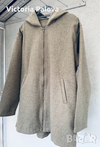 Удобно бежово палто 100% вълна, снимка 3 - Палта, манта - 39343610