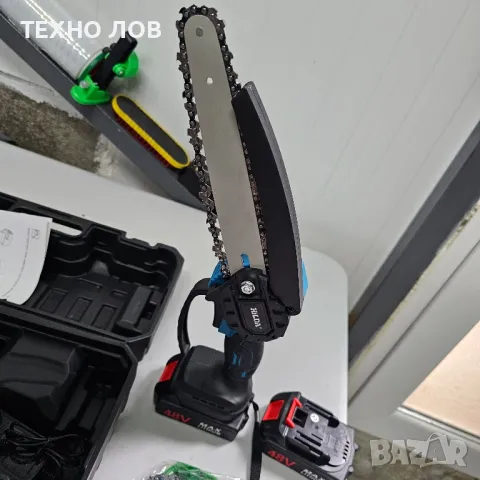 Акумулаторна резачка за дърва и клони с 2 литиевойонни батерии-48v с и 2 вериги

, снимка 4 - Други инструменти - 35953365