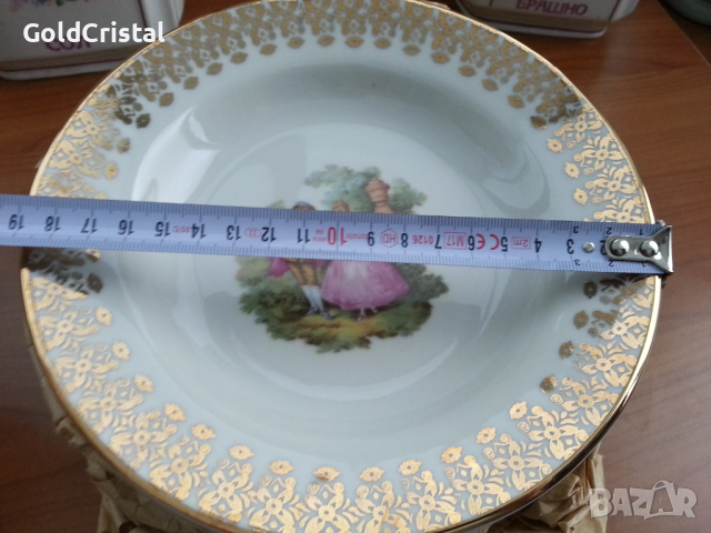 Български порцелан чинии дълбоки, снимка 2 - Антикварни и старинни предмети - 36411883