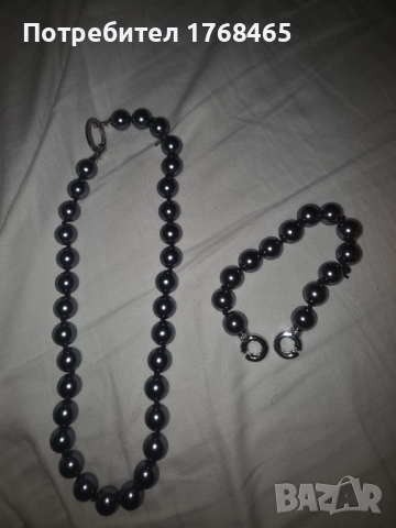 Перли, снимка 2 - Бижутерийни комплекти - 51698559
