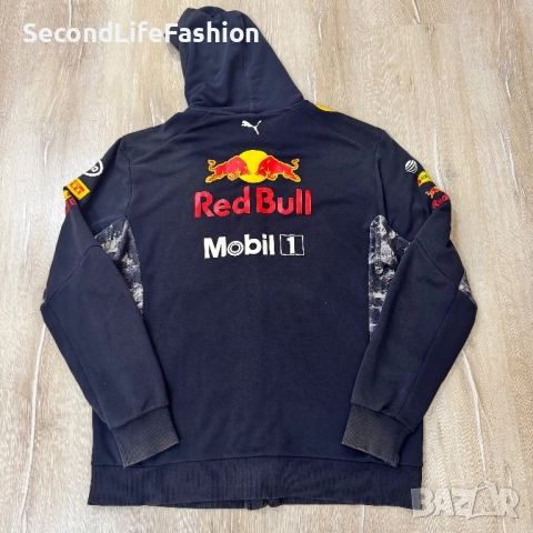 Мъжки суичър с качулка Puma Red Bull Racing Motorsport F1 Formula One 1 размер XL, снимка 7 - Якета - 52439836