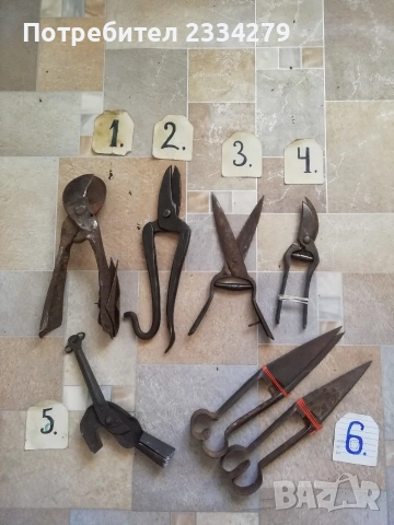 Стари овощарски ножици за клони храсти от 50-те години., снимка 2 - Антикварни и старинни предмети - 37128258