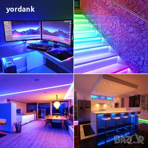 Maxcio WiFi RGB LED лента 10 метра комплект, снимка 7 - Лед осветление - 53562152