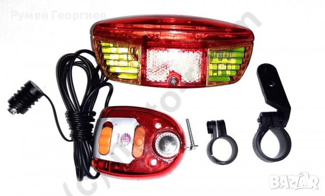 Сигнализация за велосипед/колело 4в1 - светлини, мигачи, стоп, сирена , снимка 2 - Аксесоари за велосипеди - 39340089