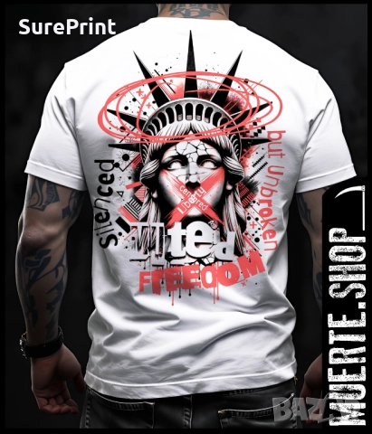 Тениска с щампа SILENCED FREEDOM