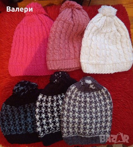 Зимни шапки и плетени ленти.