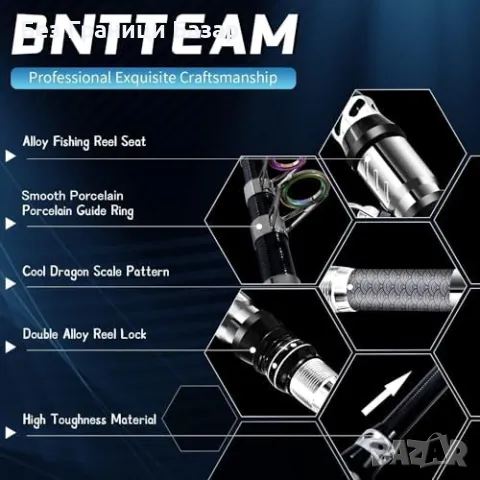 Нова Ултралека въдица 99% карбон, телескопична 2.1M за риболов - супер твърда, снимка 8 - Въдици - 48783783