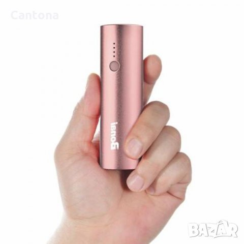 Ултра компактен Power Bank за iPhone, iPad, 5800 mAh, 2.1 A, розово злато