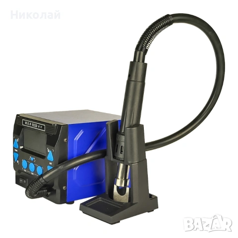 Станция за запояване WEP 993DM-IV, горещ въздух, 3 режима памет, цифров дисплей, 1000W, 100° – 500°С, снимка 2 - Друга електроника - 53411784