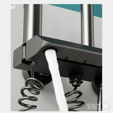 Интелигентен термостатен душ за баня с дисплей / бял / черен / сив, снимка 7 - Душове - 40913087