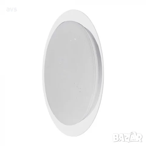 LED плафон кръгъл/блестящ 40/20W 3в1 с дистанционно управление VT-8401 V-TAC бял, снимка 1