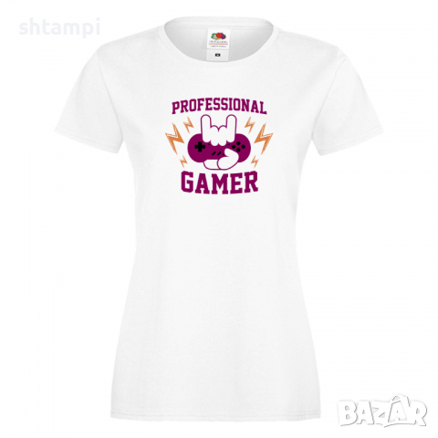 Дамска тениска Professional Gamer,Игра,Игри,Геймс, снимка 3 - Тениски - 36191749