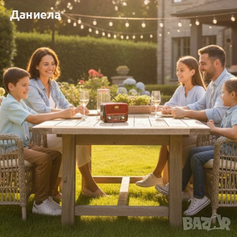 Преносимо ретро радио Golon с Bluetooth и соларен панел - мощен звук и дълъг живот на батерията, снимка 2 - Други стоки за дома - 53354354