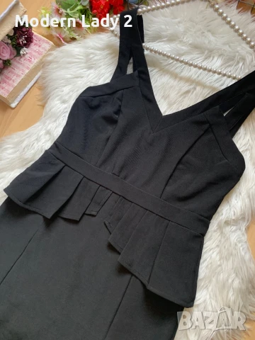 Черна рокля Амису, снимка 2 - Рокли - 50920786