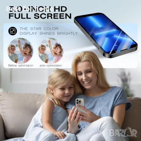 JoyZap XS18PRO Мини смартфон 4G мобилен телефон 3.0 инча, снимка 6 - Други - 51063313